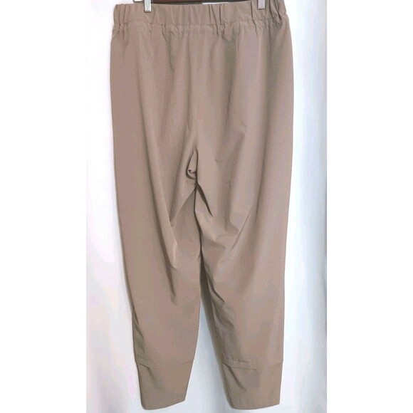 Charlie B G/L Taupe Athleisure Jogger Pants C5310-141B Drawstring Zipper Pockets - Picture 6 of 12